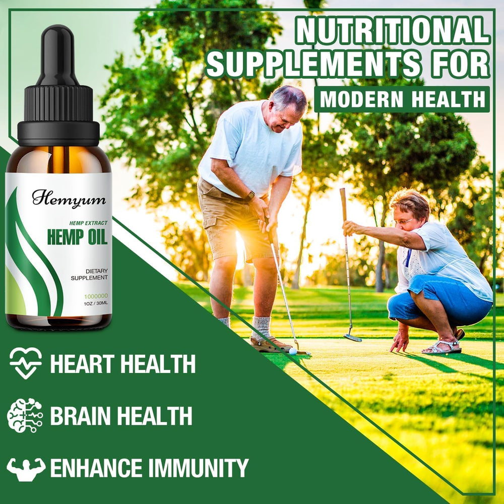 Hemyum hemp oil drops concentrated nutrients support skin vitality and overall nourishment