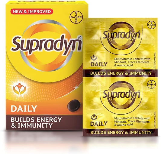 HENU Supradyn bottle with tablets for daily energy support