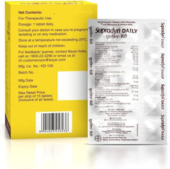 HENU Supradyn packshot showing 150 tablets for daily immunity