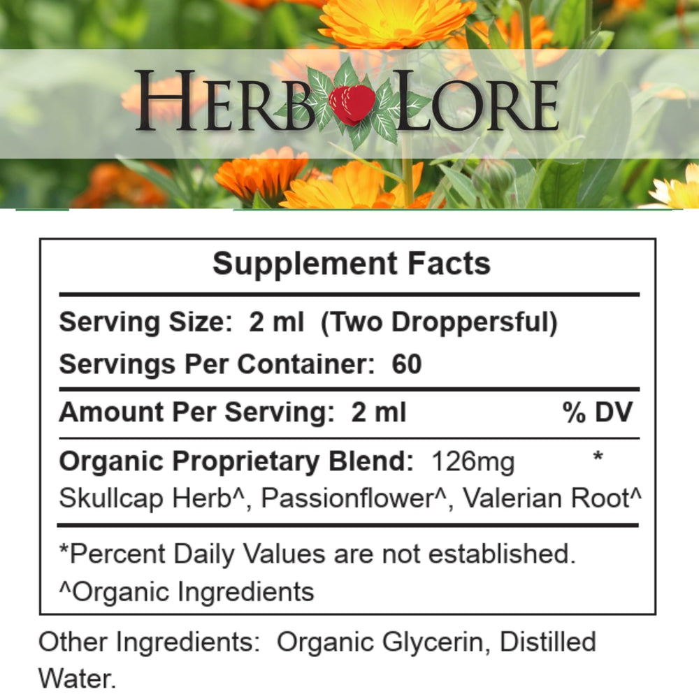 Herb Lore GoodNight being stirred into warm tea for bedtime ritual.