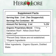 Yellow dock root adds botanical notes to Herb Lore Iron Tonic blend