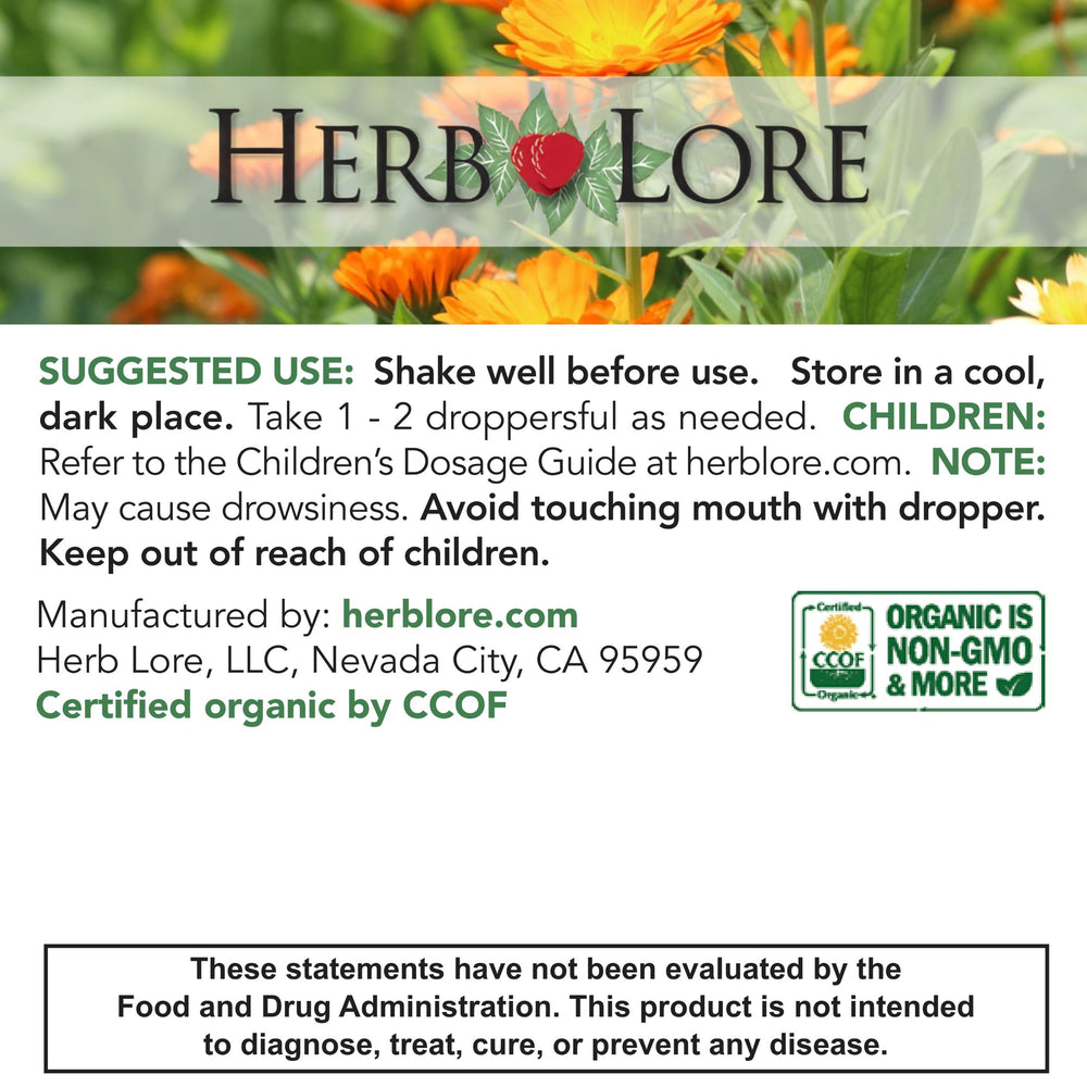 Herb Lore Relax Tincture family-friendly use scene for all ages.