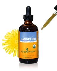 Herb Pharm dandelion liquid extract bottle front view for detox support
