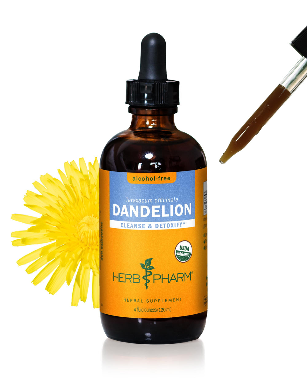 Herb Pharm Dandelion Liquid Extract bottle for detox support.