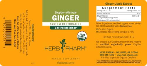 Certification tag and bottle together signal traceability for Herb Pharm.