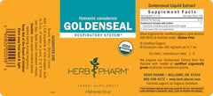 Amber glass bottle packaging for Herb Pharm Goldenseal.