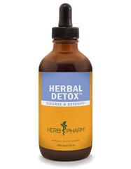 Herb Pharm liquid detox formula bottle with dropper for convenient cleansing support.