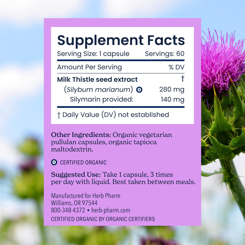 Herb Pharm Milk Thistle Seed Extract HPTLC fingerprint detail