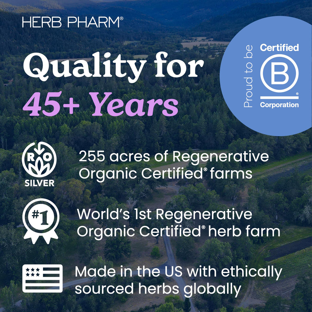 Herb Pharm Milk Thistle Seed Extract vegan symbol on packaging
