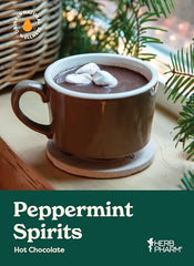 Herb Pharm Peppermint Spirits bottle pour demonstrates safe dilution for use.