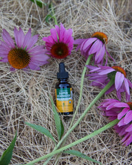 Herb Pharm Super Echinacea packaging notes Oregon farm origin.
