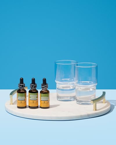 Herb Pharm Wormwood bottle on countertop ready for use.