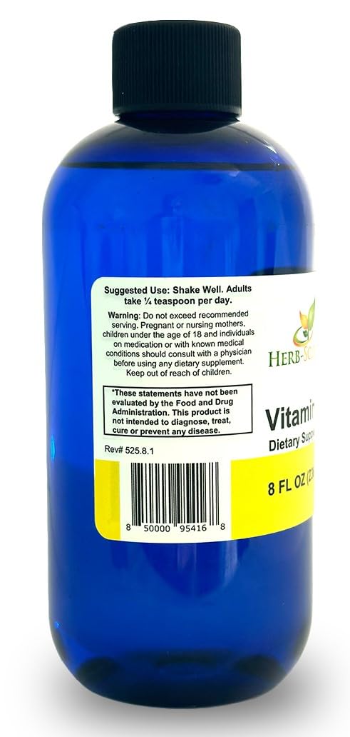 Herb-Science packaging highlights large bottle and long-lasting supply