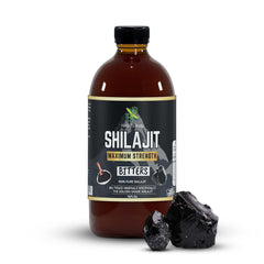 Herb To Body Pure Shilajit Bitter 16oz bottle for daily vitality.
