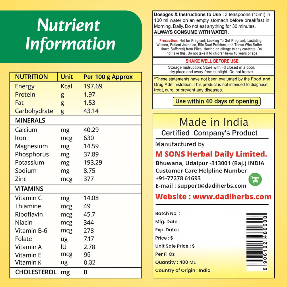 HERBAL DAILY Label view on wood shelf communicates premium, natural ingredients
