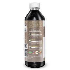 Herbal Goodness bottle on wood counter conveys premium wellness.