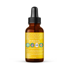 Herbal Goodness Mullein Leaf Extract dropper dispenses convenient daily use.