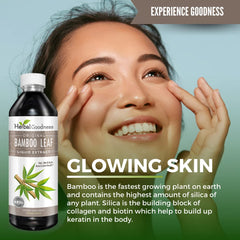 Herbal Goodness skin texture glow suggests hydrated, supple look.
