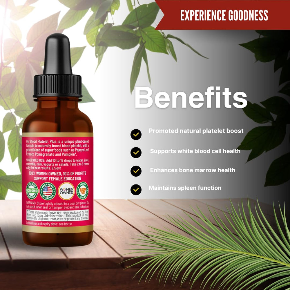 Herbal Goodness spleen health blood cleanse tincture in bottle.