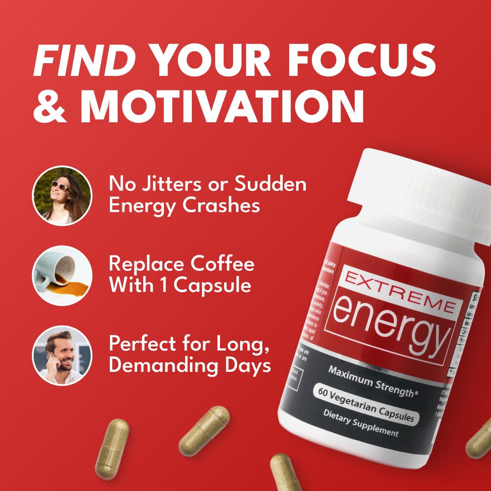 Lifestyle shot with Herbal Nitro Extreme Energy on desk during a workday.