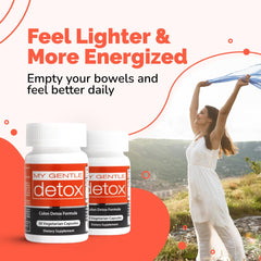 Herbal Nitro My Gentle Detox capsules pack for easy daily constipation relief