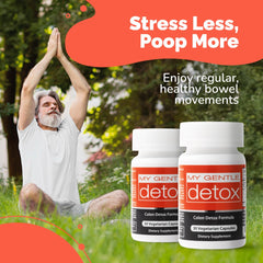 Herbal Nitro My Gentle Detox night-dosage scene illustrating bedtime use