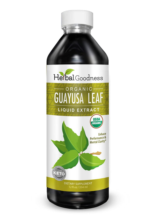 Herbal Papaya Guayusa liquid extract bottle fuels natural energy for busy days.