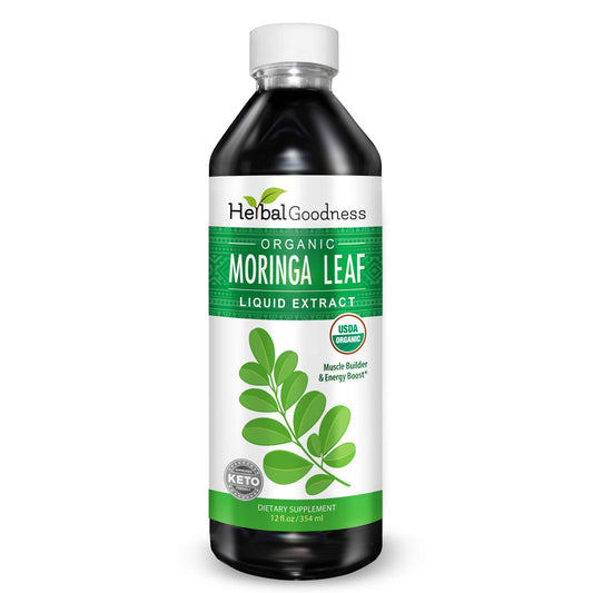 Herbal Papaya Moringa bottle showing organic liquid extract for daily wellness