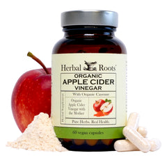 Herbal Roots Apple Cider Vinegar Capsules bottle for easy daily support