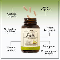 Herbal Roots cGMP facility label reflecting quality manufacturing standards.