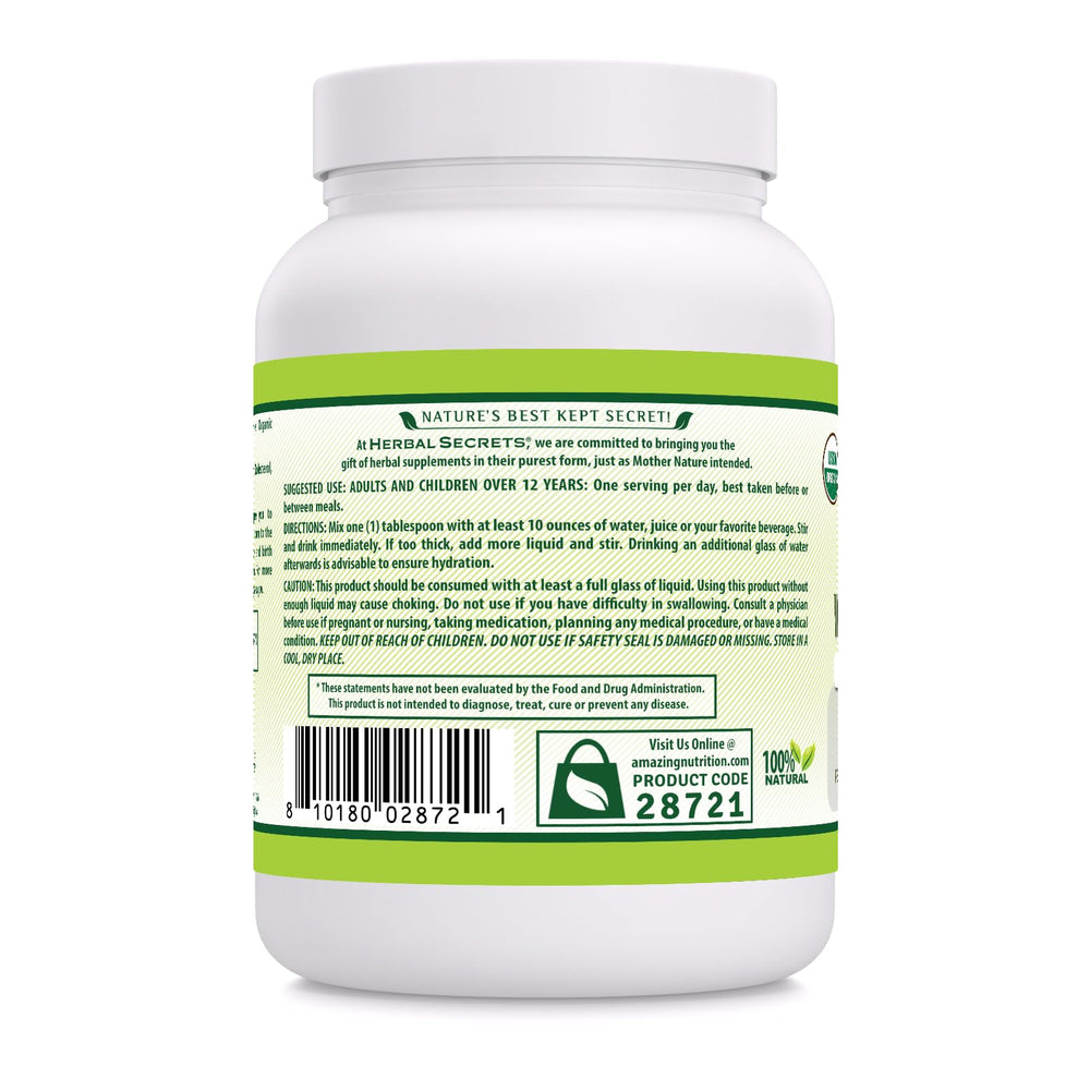 Herbal Secrets USA-made label emphasizes guaranteed purity and potency.