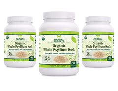 Herbal Secrets Whole Psyllium Husk powder supplement for fiber support and gluten-free lifestyle