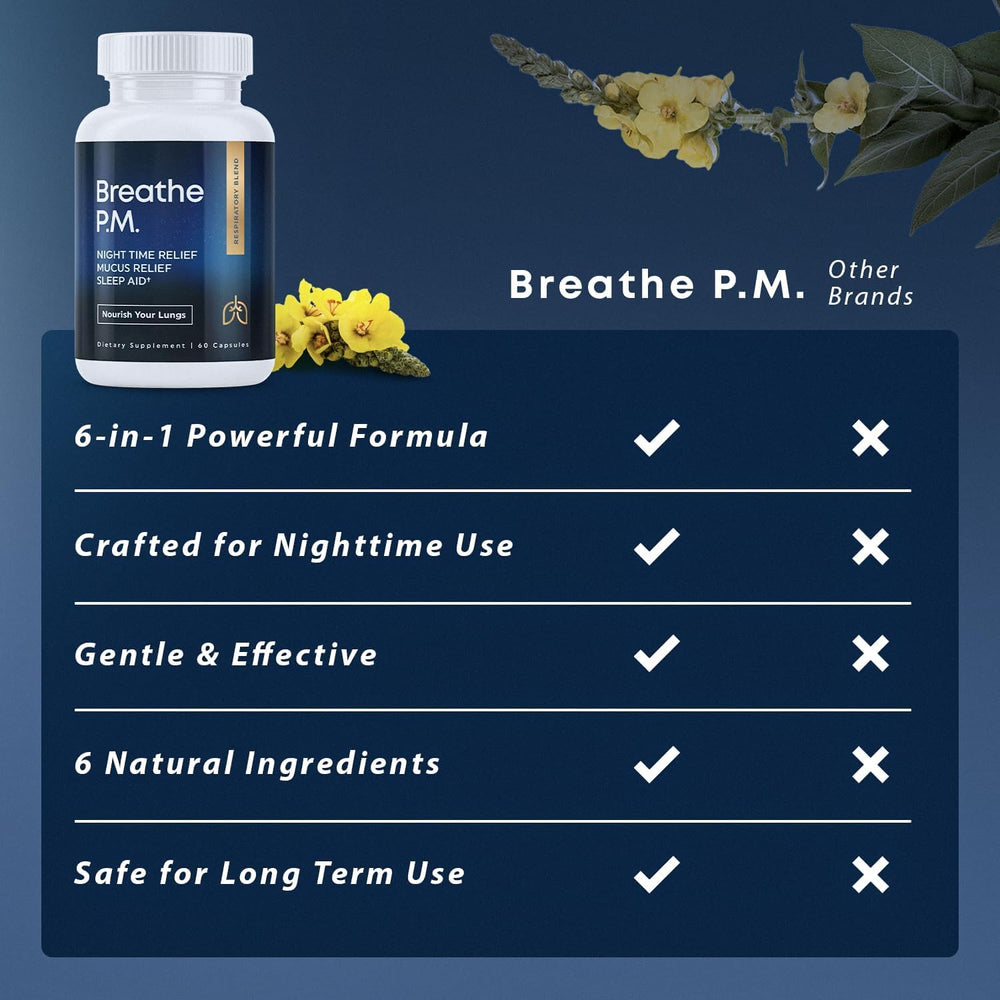 BREATHE PM night time use scene promotes restful breathing