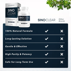 SinoClear bottle with glass highlights daily wellness routine