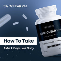 Herbal Tea Therapy SinoClear PM nightstand setup ready for bedtime routine