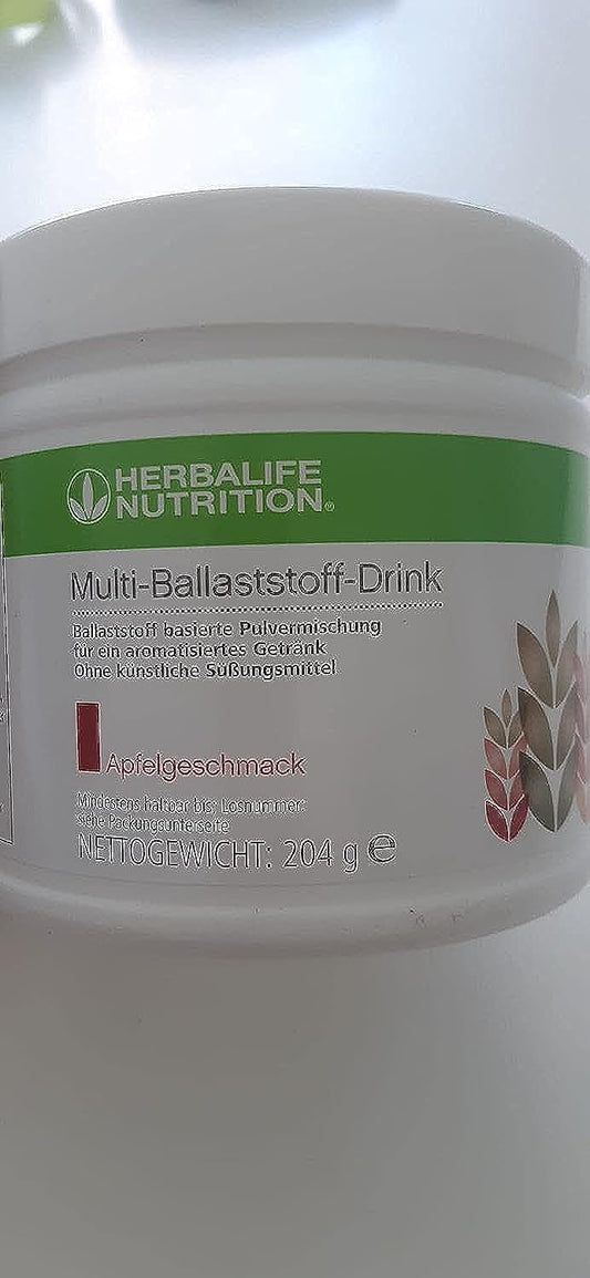Herbalife front packaging showing 7.4 oz canister and clear product identity for easy storage