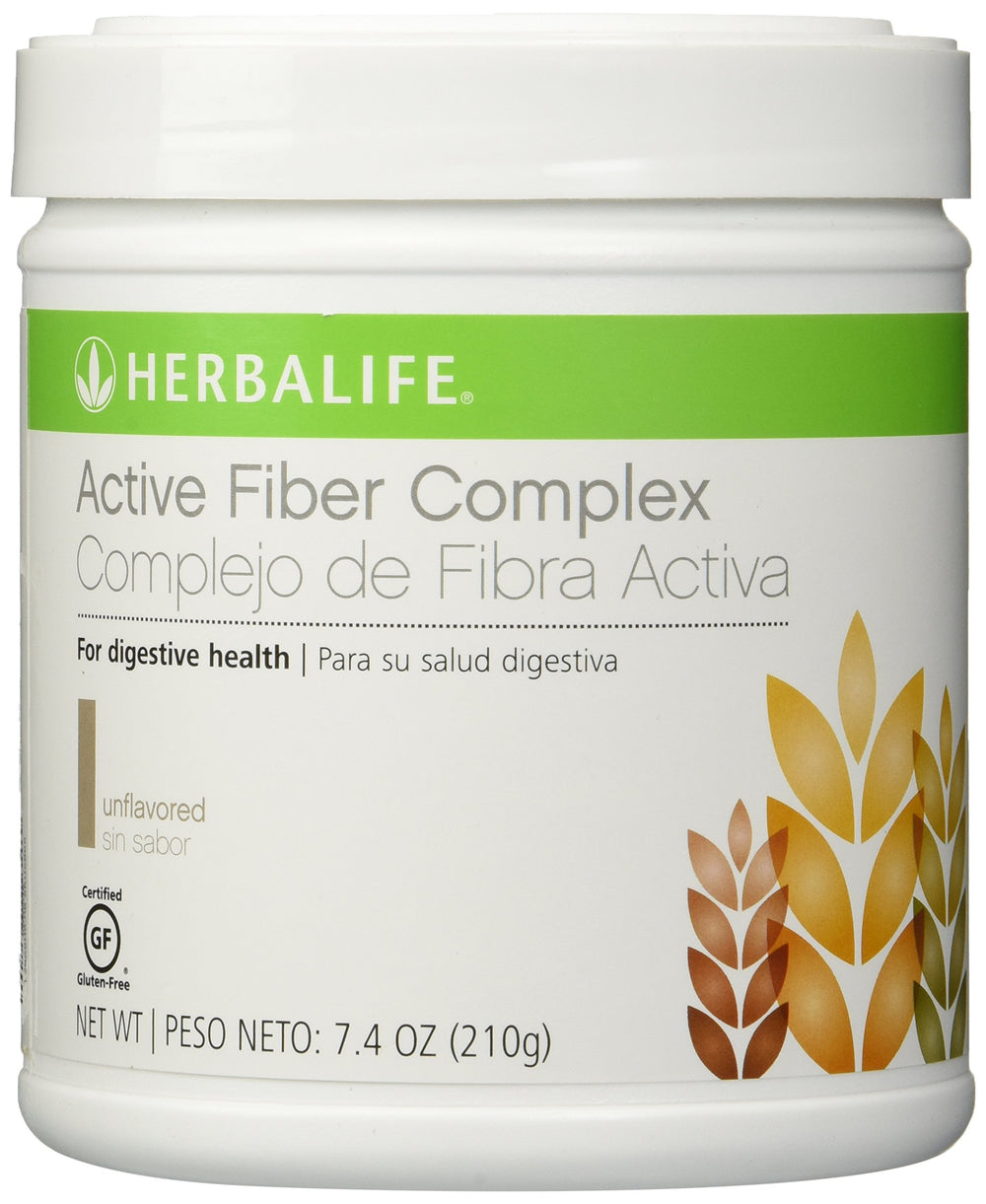Herbalife Active Fiber unflavored bottle open, ready to support regularity