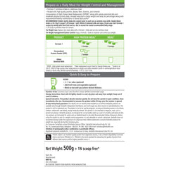 Herbalife Formula 1 Dutch Chocolate nutrition label shown for transparency.