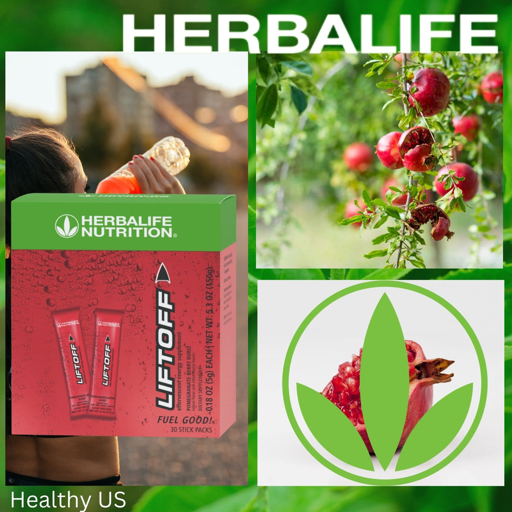Herbalife Liftoff close-up shows fruity flavor hint for enjoyment
