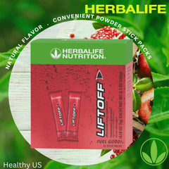 Herbalife Liftoff on desk ready for alertness during tasks