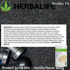 Herbalife protein drink mix vanilla measuring scoop, easy portioning for everyday use