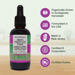 Close-up of the golden tincture signaling pure herbal extraction for prostate support.