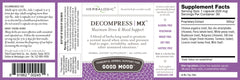 Herbalogic Decompress MX capsules closeup highlighting traditional herbal blend for mood support