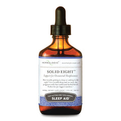 Herbalogic Solid Eight liquid drops bottle pour promotes fast-acting natural sleep