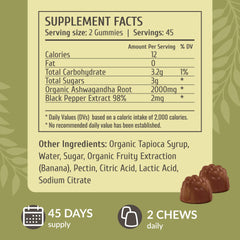 HERBAMAMA Ashwagandha gummies close-up texture shows soft, fruity chew.