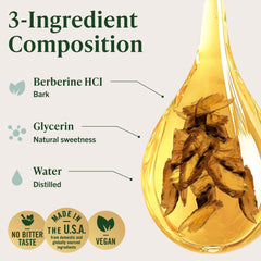 HERBAMAMA Berberine label detail showing ingredients and non-GMO claim.