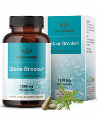 Herbamama Chanca Piedra capsules bottle ready for daily urinary support.