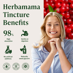 HERBAMAMA Cranberry Drops ingredients: cranberry extract, glycerin, water.