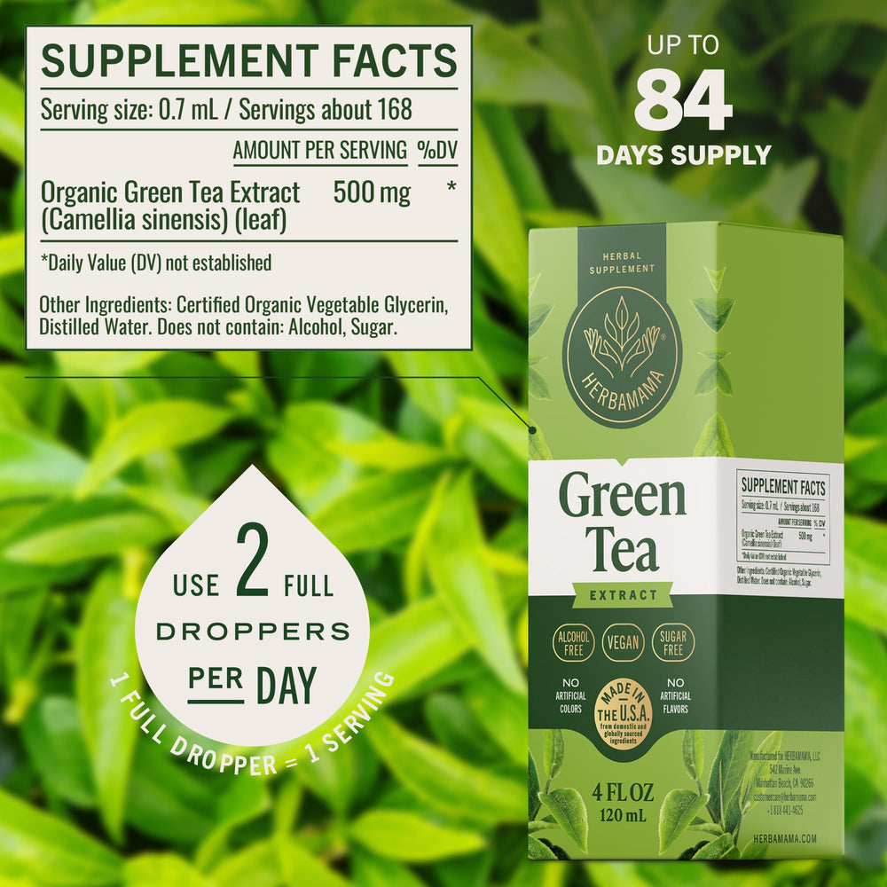 On-tongue application for quick absorption of green tea extract.