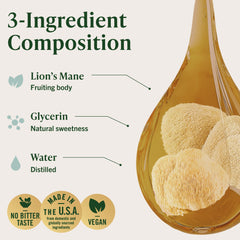 HERBAMAMA Lion's Mane closeup mushroom image demonstrates natural extract potency